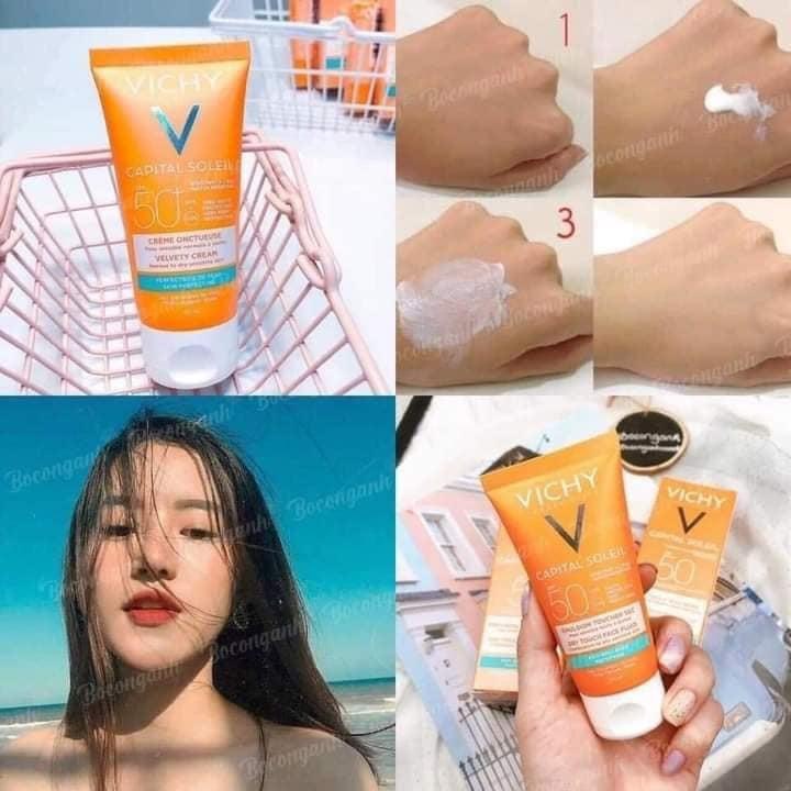 Kem Chống Nắng Vichy SPF 50 Ideal Soleil 50ml cho da dầu, mụn, nhạy cảm ( Bản Pháp ) GentsOfficialStore