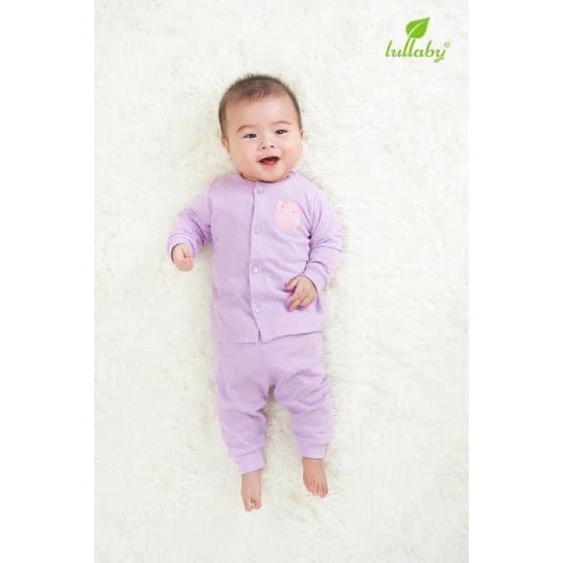 [Xả hàng] Bộ cài giữa tay dài sơ sinh Lullaby NH25-19 (Sz 1-9m )