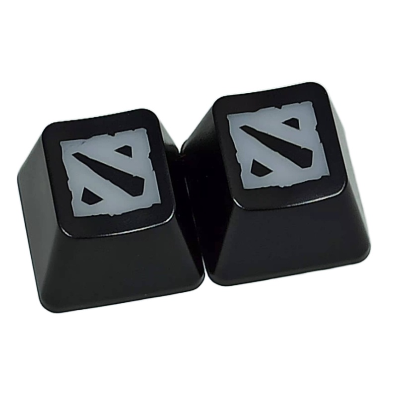 Bộ 2 Nút Bàn Phím Cơ Bằng ABS Trong Suốt Họa Tiết Trái Cherry Độc Đáo Dễ Thương