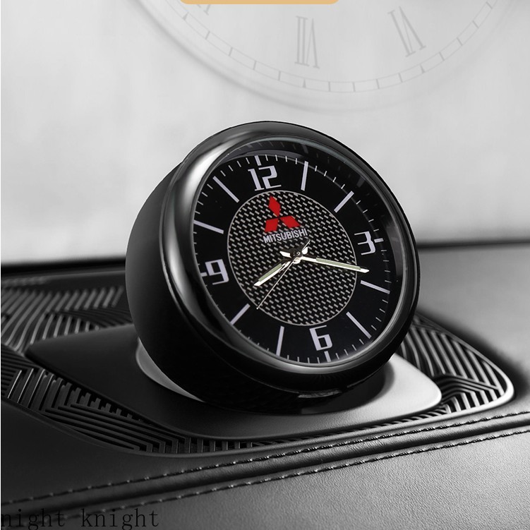 Đồng Hồ Thạch Anh Điện Tử mini Trang Trí Nội Thất Xe Hơi Mitsubishi Outlander Mirage ASX Lancer EVO PAJERO