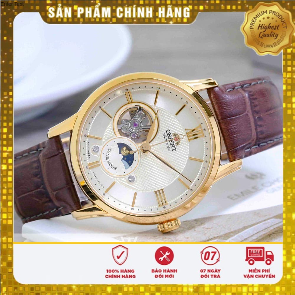 Đồng hồ Nam thương hiệu Orient mã sản phẩm Orient Sun and Moon Gen 4 [RA-AS0003S10B ]