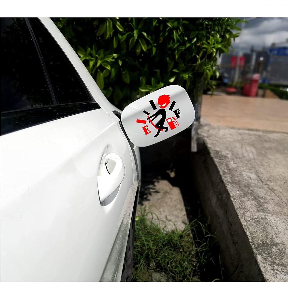 Tem dán nắp bình xăng ô tô (PK168) Sticker trang trí xe hơi