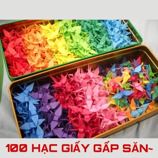 Hạc giấy gấp thủ công gấp sẵn nhiều hình nhiều màu