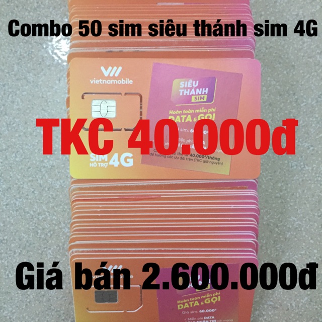 2 free ship 0đ Combo 50 sim siêu thánh sim 4G sim số đẹp giá rẻ