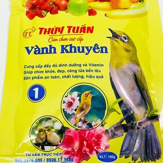 Cám thúy tuấn khuyên số 1 cám thủy tuấn số 1 thức ăn cho chim khuyên cao cấp gói 100gram