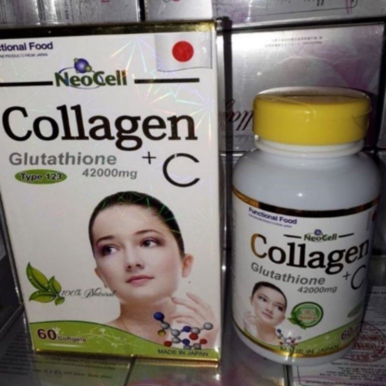 Viên uống đẹp da Collagen +C Glutathione Neocell 42000mg 60 viên