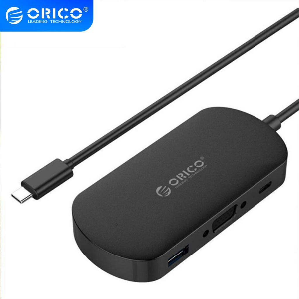 Orico Đầu Chuyển Đổi HUB Type-C Sang VGA / PD USB 3.0 Cho MacBook Samsung (TCV1)