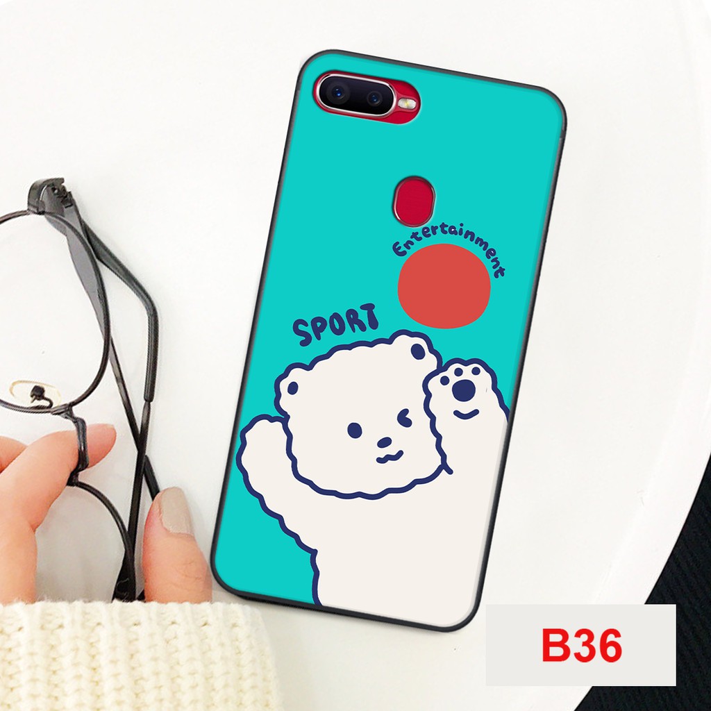 [SALE]ỐP ĐIỆN THOẠI HÌNH GẤU TRẮNG OPPO A5S/A7/A12/F9 CỰC RẺ