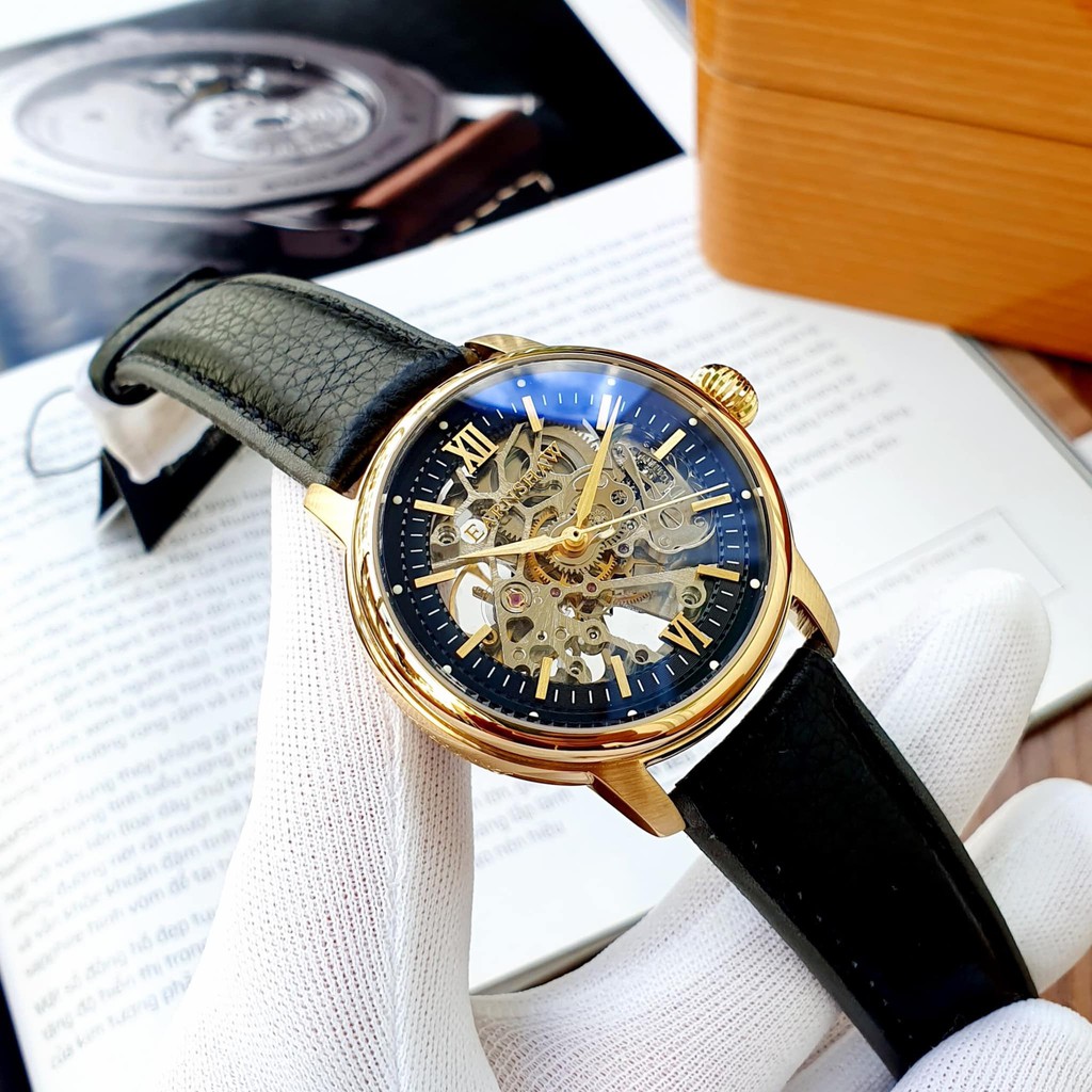 [IB TRẢ GIÁ] Đồng hồ nam cao cấp Thomas Earnshaw CORNWALL SKELETON AUTOMATIC  ES-8110