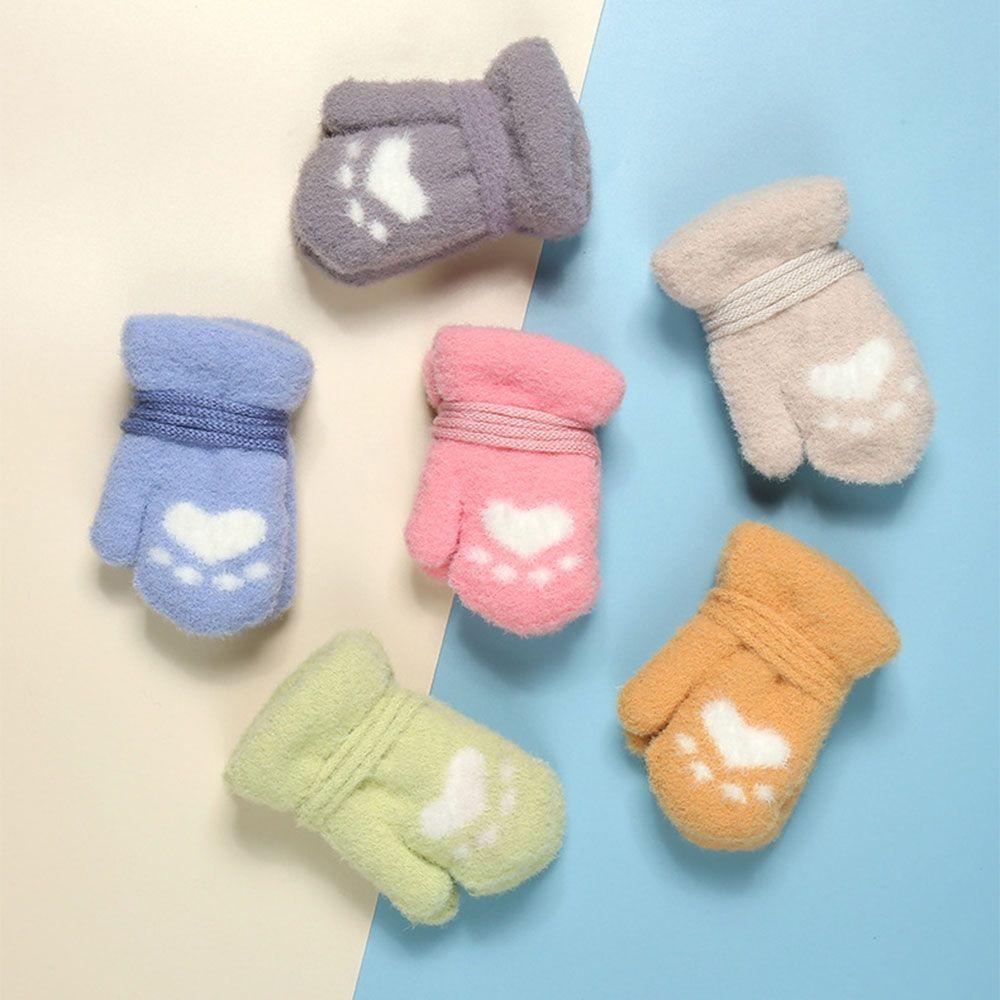 Găng Tay Lông Nhung Hình Móng Mèo Mềm Mại Cho Bé MIHAN1