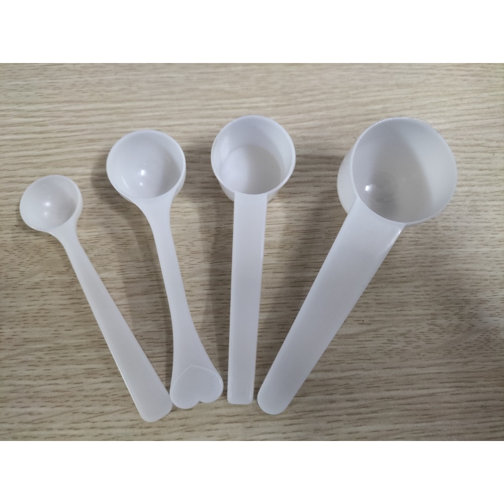 Thìa đong định lượng sữa gia vị nấu ăn 1g 3g 5g 10g nhựa PP an toàn sức khỏe