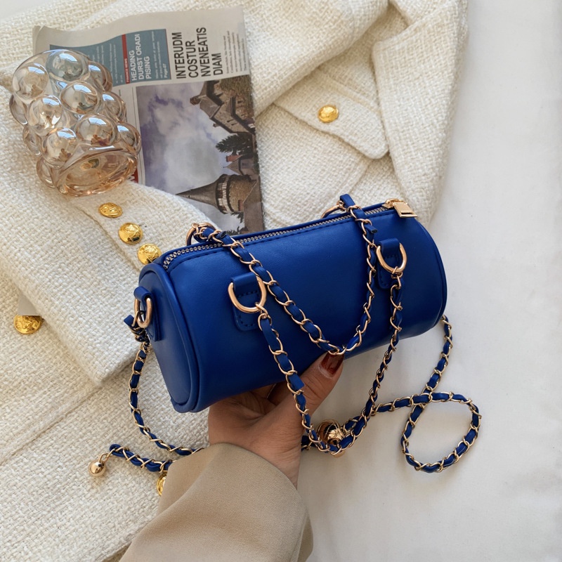 Túi Xách Boston Hình Trụ Dây Xích Thời Trang Dành Cho Nữ 2022