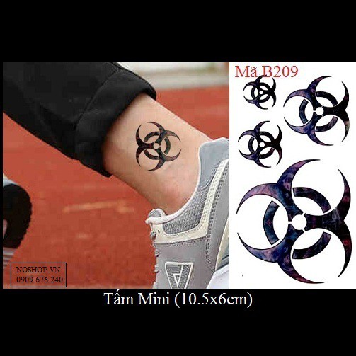 Hình xăm dán xoáy B209