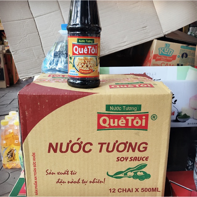 nước tương Quê tôi thùng 12 chai ( mẫu mới Misa)