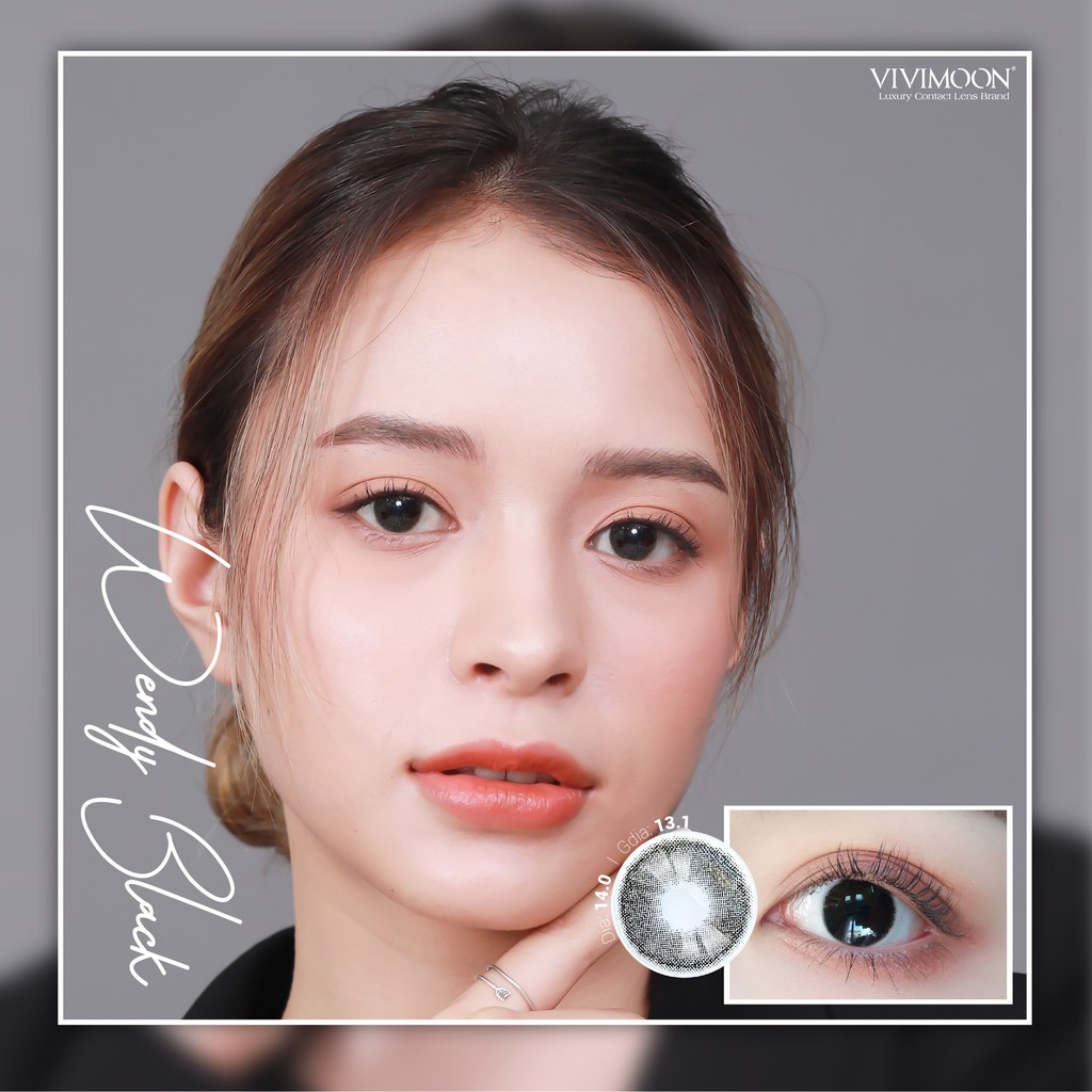 Kính áp tròng VIVIMOON LENS đen tự nhiên Wendy Black