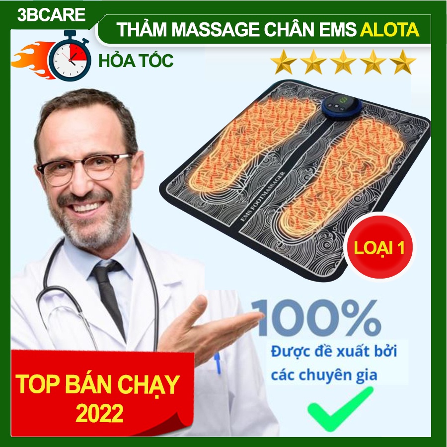 Máy massage chân Alota M10 giảm đau mỏi chân, thảm massage chân đào thải độc tố - Shop 3B Care
