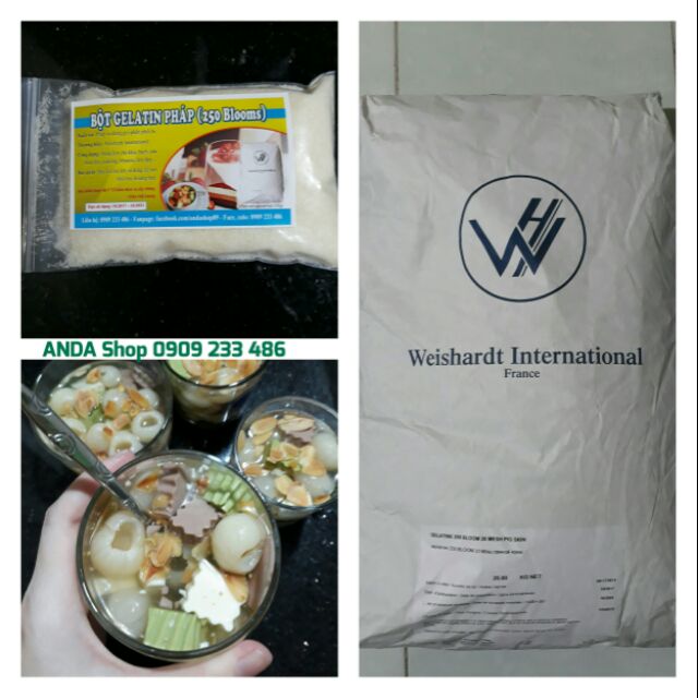(SALE RẺ VÔ ĐỊCH) Bột gelatine pháp 1kg