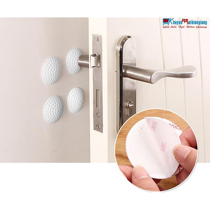 Miếng Dán Silicon Chống Va Đập Cửa, chặn cửa chống hư tường