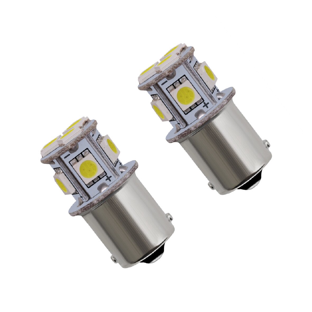 Đèn LED Tín Hiệu 1156 S25 p21W Ba15s 8 5050 SMD 12V 24V Ánh Sáng Trắng Cho Xe Hơi