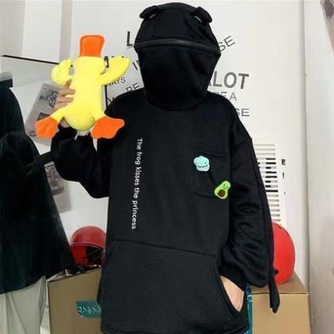 Áo Hoodie Nam và Nữ Tay Dài Có In Hình Con Ếch Thời Trang Cá Tính vyvyshop