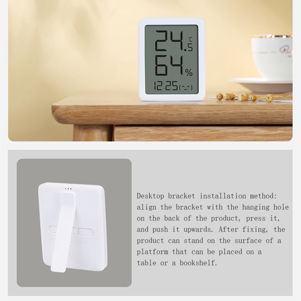 Miaomiaoce E-ink Screen LCD Large Digital display Thermometer Hygrometer Temperature Humidity Sensor from xiaomi youpin