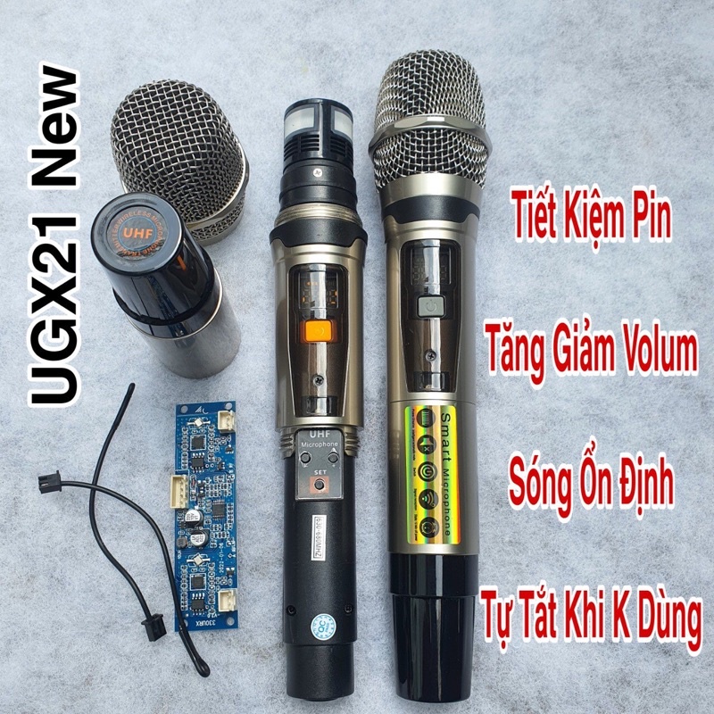 Micro karaoke lắp loa kéo, loa xách tay sóng UHF, tăng giảm volume mic, sóng mạnh, hát nhẹ, chống rít rất tốt