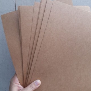 Set giấy Kraft nâu Nhật A4 (giấy xi măng) dày 250gsm (20 tờ) - Nguyên liệu scrapbook, thiệp...