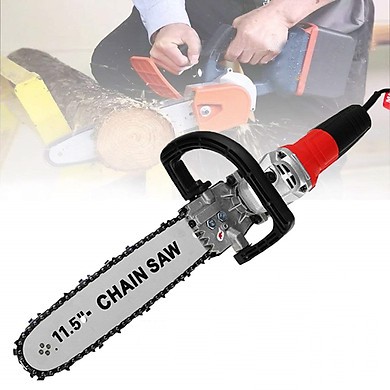 Lưỡi cưa xích gắn máy mài CHAIN SAW - luoi cua xich gan may mai - Có bình tra dầu tự động gắn liền