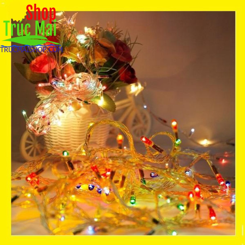 Dây Đèn Led Chớp Nháy Fairy Light 5m trang trí Tết Đủ Màu - Để được ngoài trời