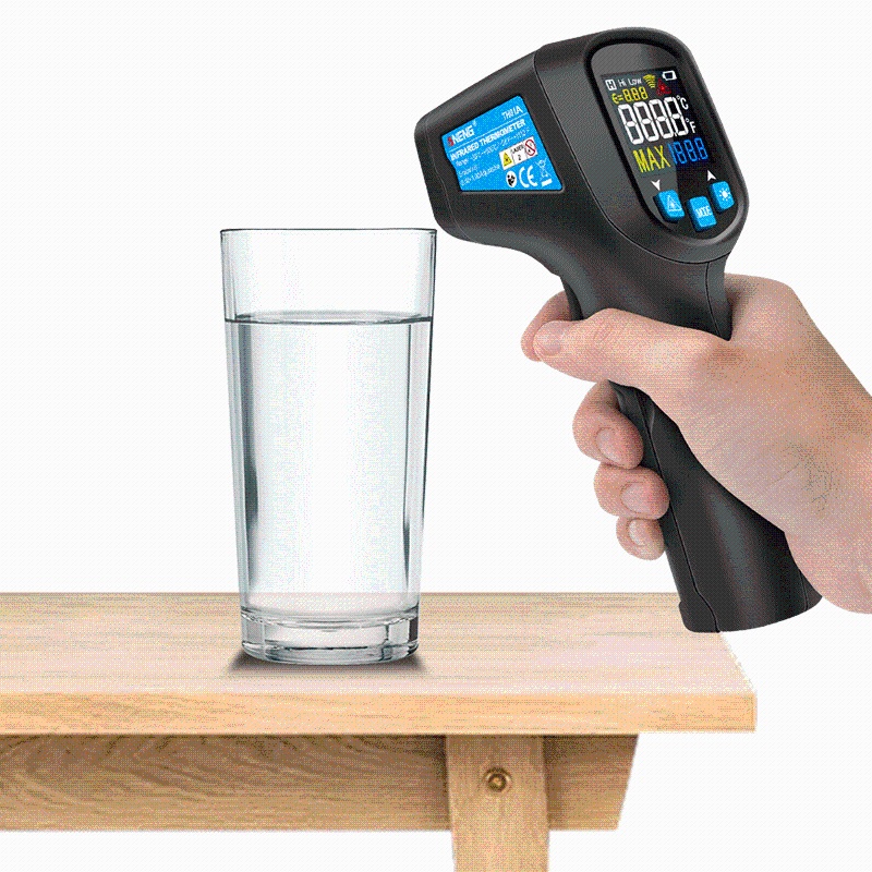 Nhiệt Kế IR Màn Hình LCD Hiển Thị Nhiệt Độ Và Độ Ẩm