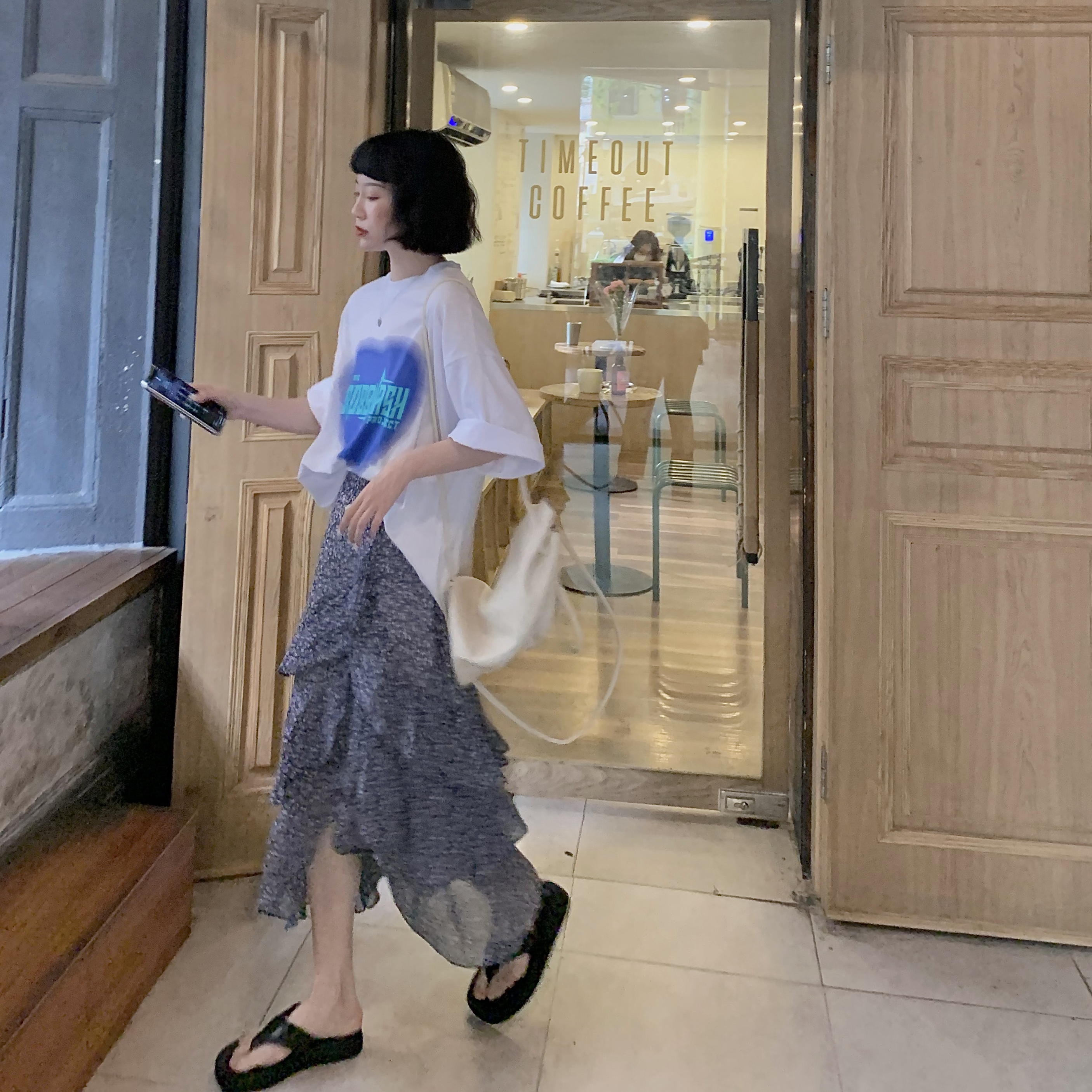 Chân Váy Midi Chữ A Họa Tiết Hoa Nhiều Màu Cho Nữ | BigBuy360 - bigbuy360.vn