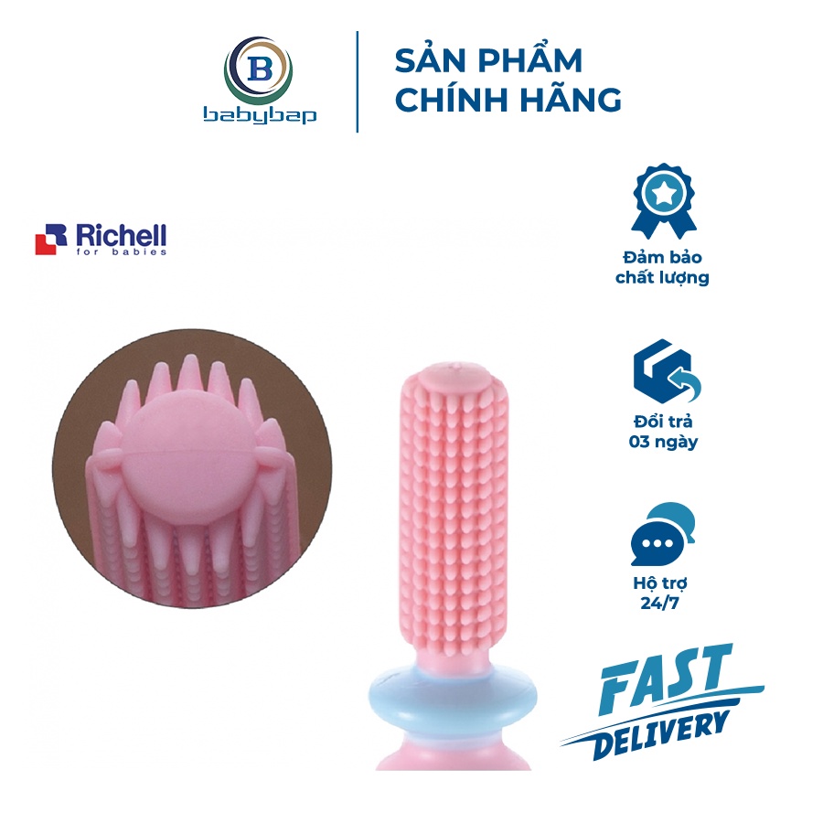 Bàn Chải Đánh Răng Bước 2 T.L.I Richell Dành Cho Bé Từ 6 Tháng Tuổi