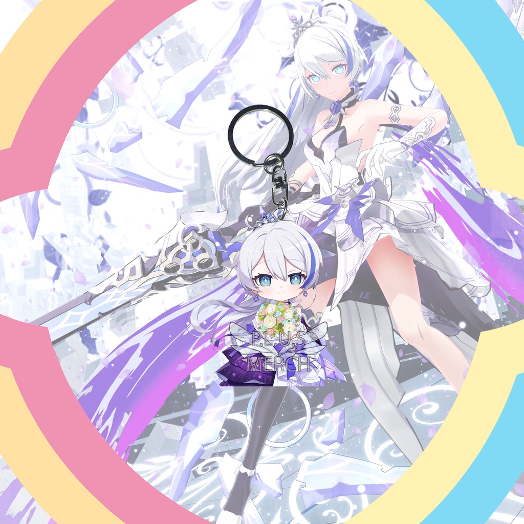 Móc Khóa Họa Tiết Hoạt Hình Honkai Impact Kiana Kaslana HoF 02 - Flamescion