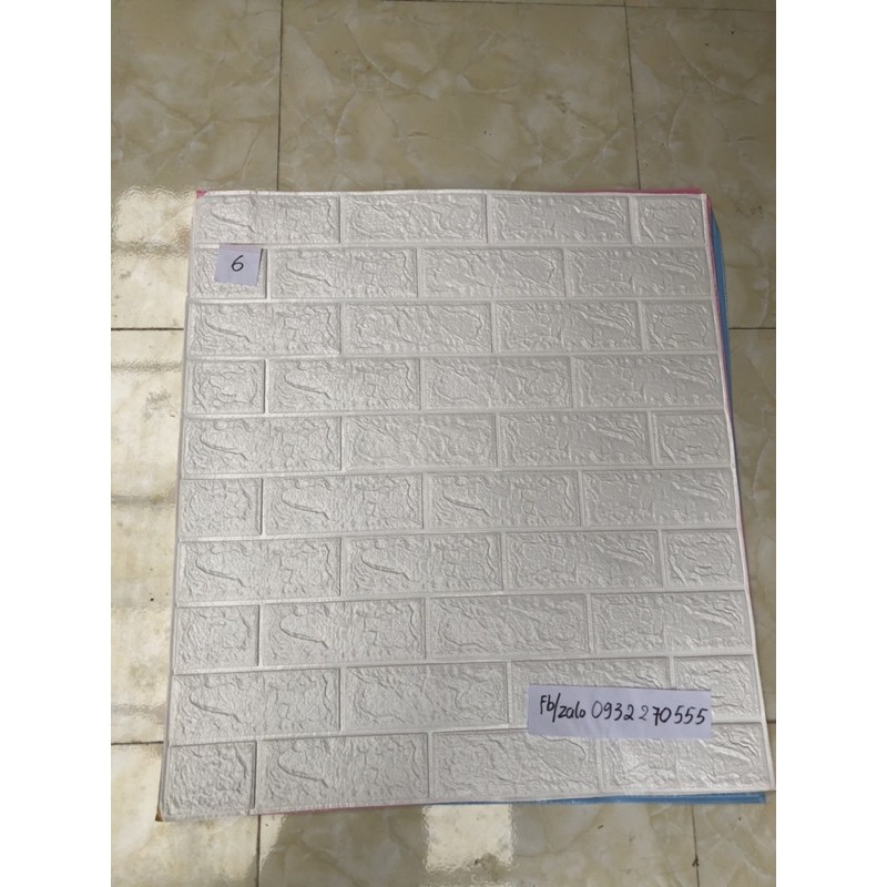 Xốp dán tường kt 70x77cm giả gạch sẵn keo