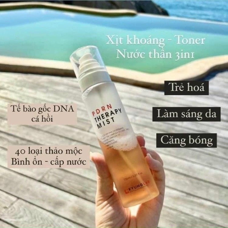 Xịt Khoáng Tế Bào Gốc Kyunglab Hàn Quốc Cấp Ẩm, Phục Hồi, Bảo Vệ Da trắng mịn