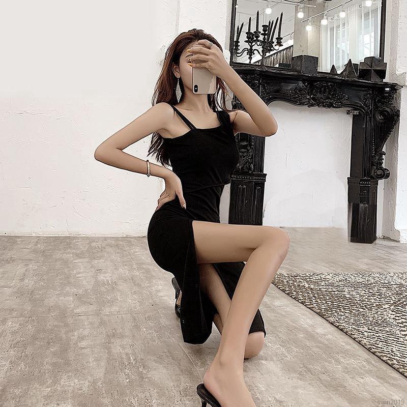 Women Sexy Fashion Temperament Slim Slim Waist Split Ladies All-match Bottoming Dress | BigBuy360 - bigbuy360.vn