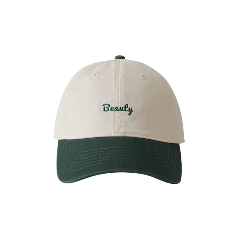 Mũ Lưỡi Trai Chất Liệu Cotton Mềm Màu Sắc Tương Phản Thời Trang Phong Cách Hàn Quốc Cho Nam Và Nữ