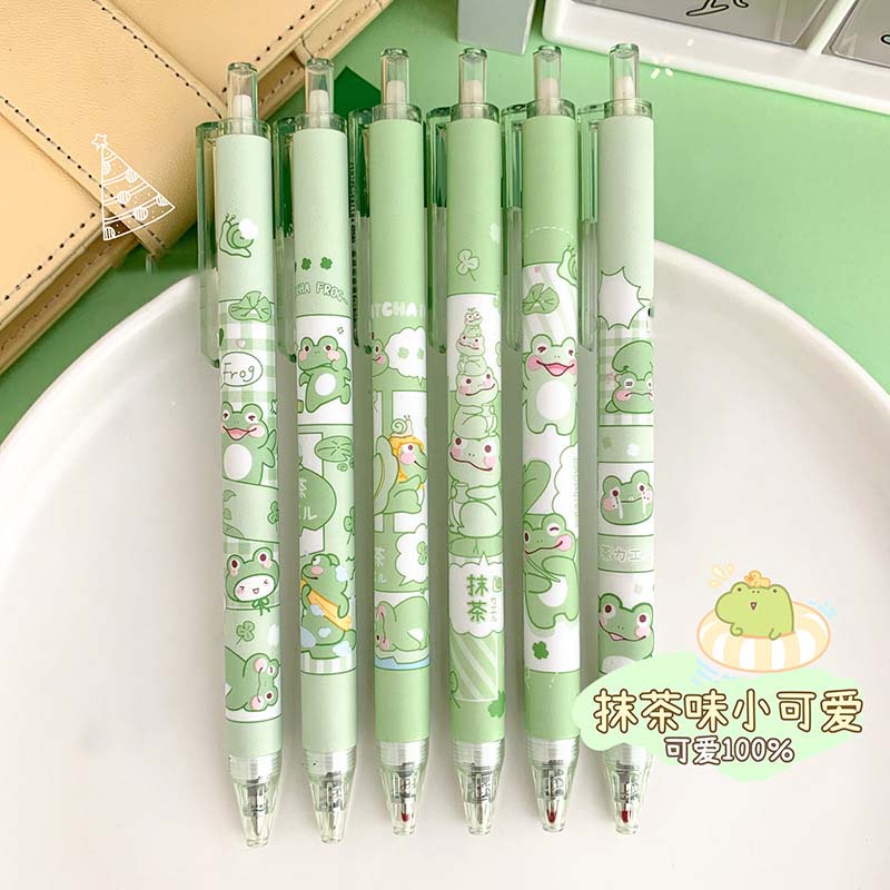 Bút Mực gel 0,5Mm Hình Ếch Dễ Thương