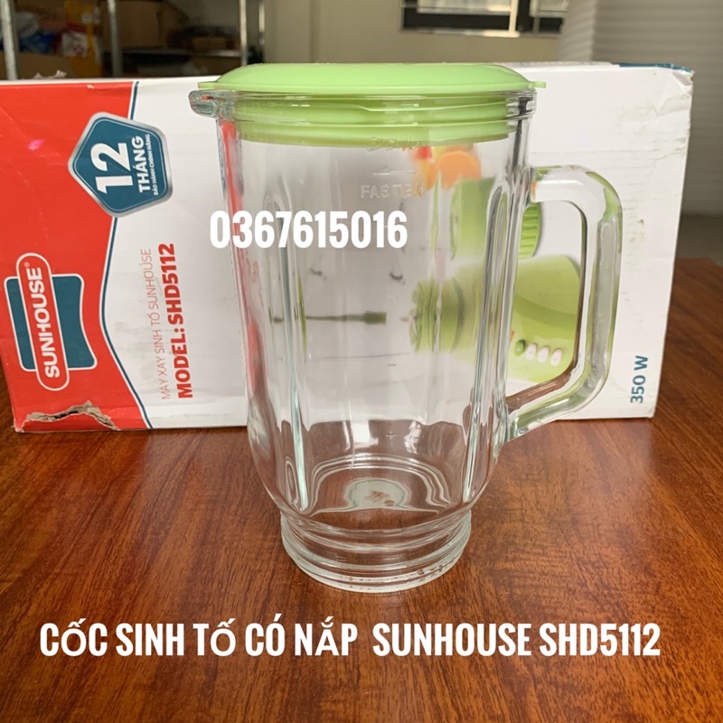 Cối thủy tinh máy xay sinh tố sunhouse shd5112