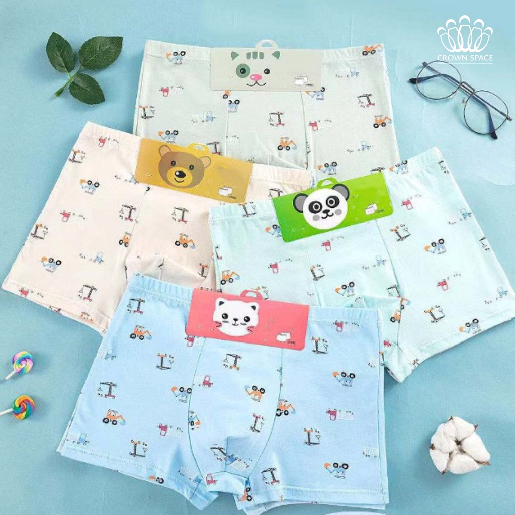 Set combo 2 quần chip ngẫu nhiên cho bé crownspace ckbs8011324 cotton - ảnh sản phẩm 3