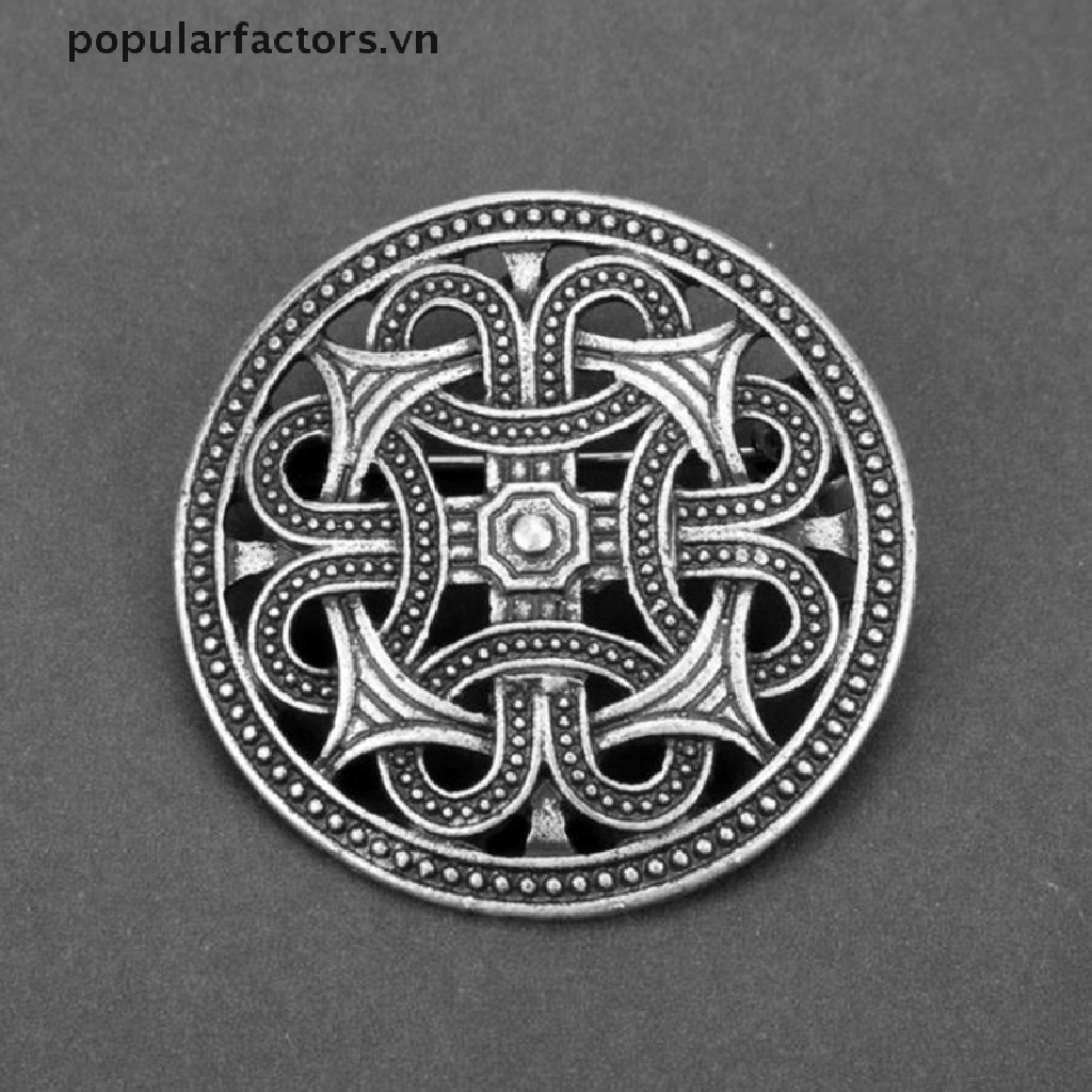 1 Huy Hiệu Cài Áo Hình Tấm Khiên Phong Thủy Viking