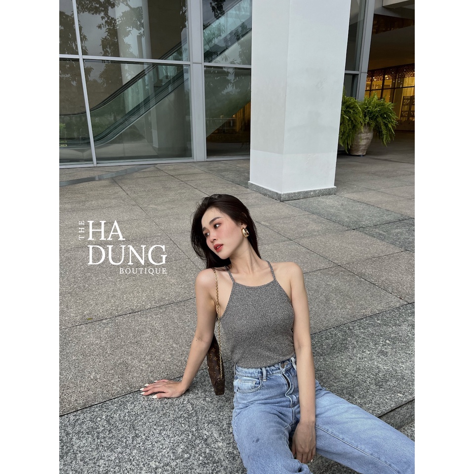 - Áo Thun Dệt Kim Nữ Cổ Yếm Cao Cấp VNXK | Hà Dung Boutique