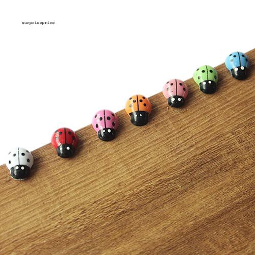 Set 100 con bọ rùa mini nhiều màu sắc dùng để trang trí nội thất