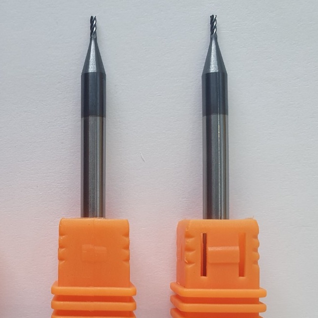 Dao phay ngón 2F, 4F 45HRC, lớp phủ nano đen