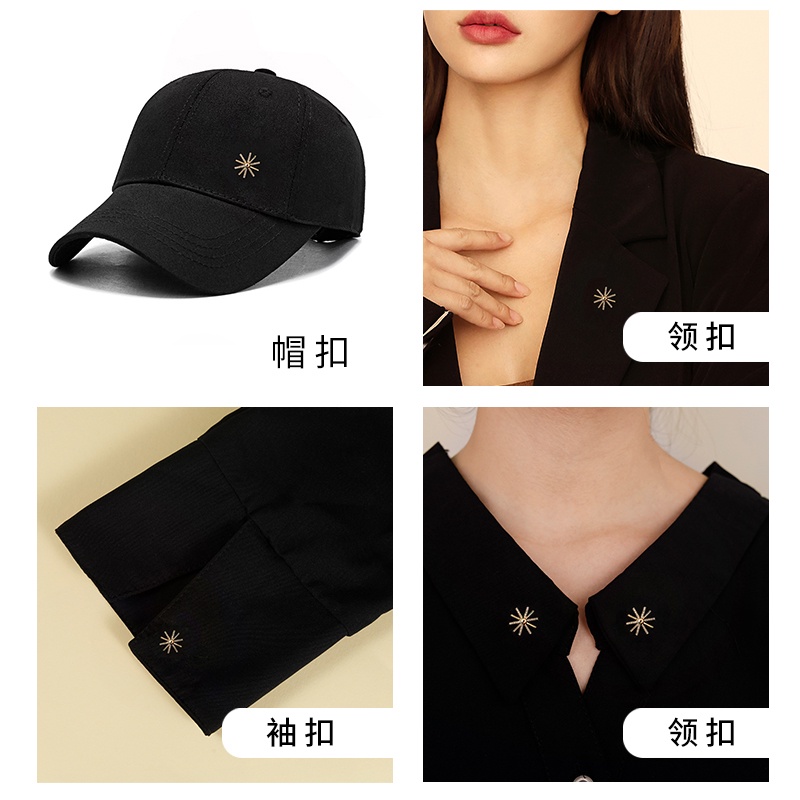 [Nine Duolan] Ghim Cài Áo Hình Bông Tuyết Nhỏ Thanh Lịch Thời Trang Màu Vàng Phụ Kiện Cho Nữ