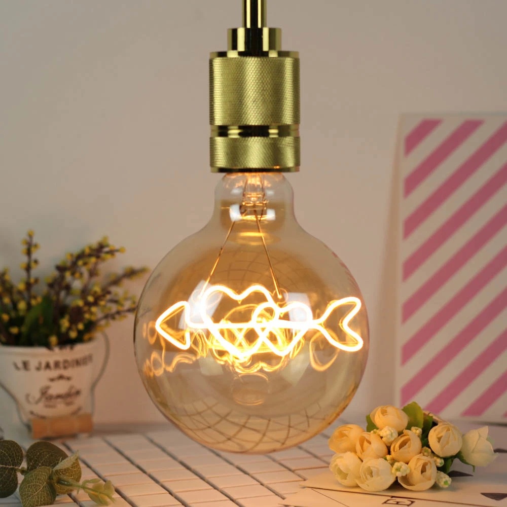 Bóng Đèn Led Dây Tóc G125 4W 220V E27 220V Siêu Ấm 2200K Phong Cách Vintage Bóng đèn trang trí