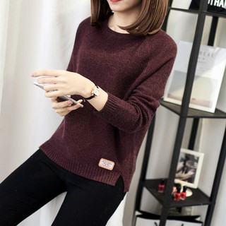 Áo len xẻ tà len nữ xẻ vạt  Áo len nữ đẹp 2017