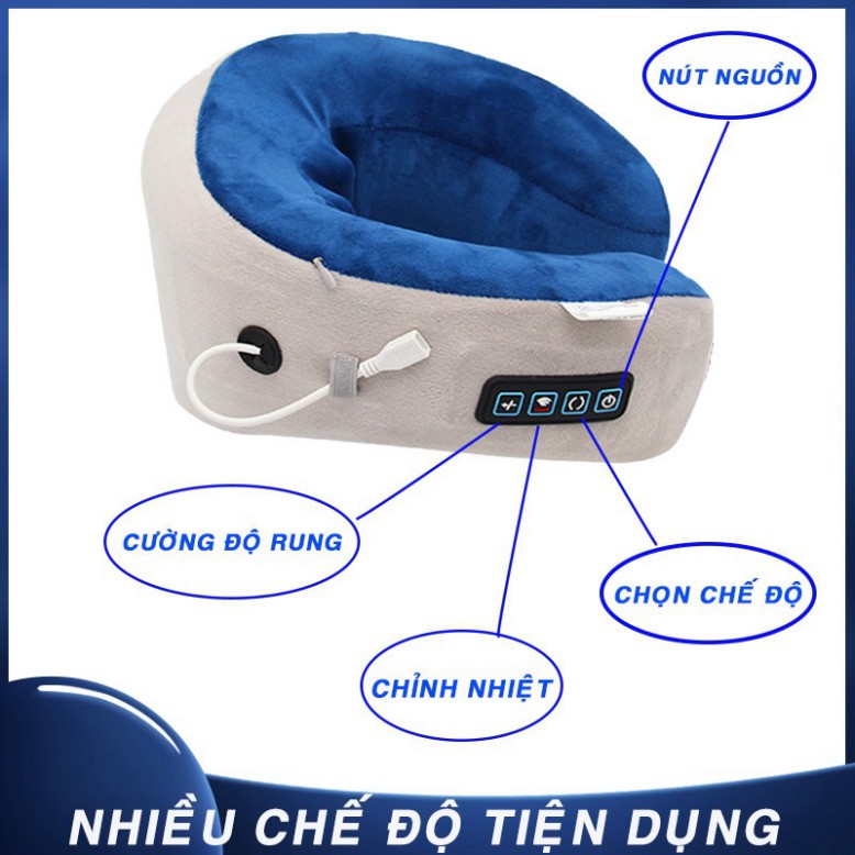 [GIÁ SỐC] Gối Massage Chữ U, Gối Massage Cổ Vai Gáy Hồng Ngoại Đa Năng Chăm Sóc Sức Khỏe Cho Gia Đình Bạn MUA NGAY KẺO L