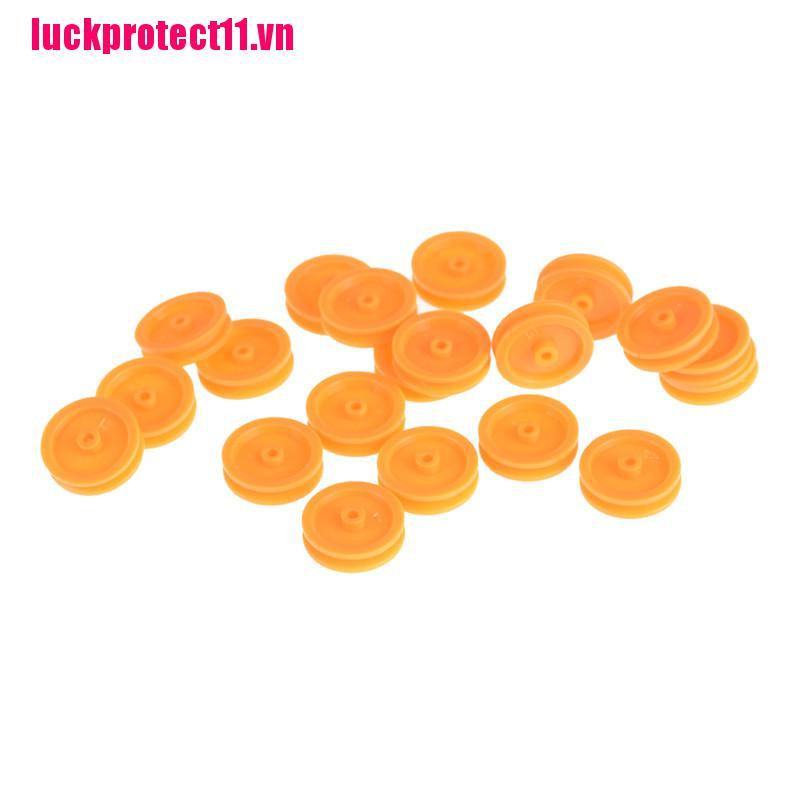 Set 20 Vòng Nhựa 2mm Màu Cam Cho Điều Khiển Từ Xa DIY