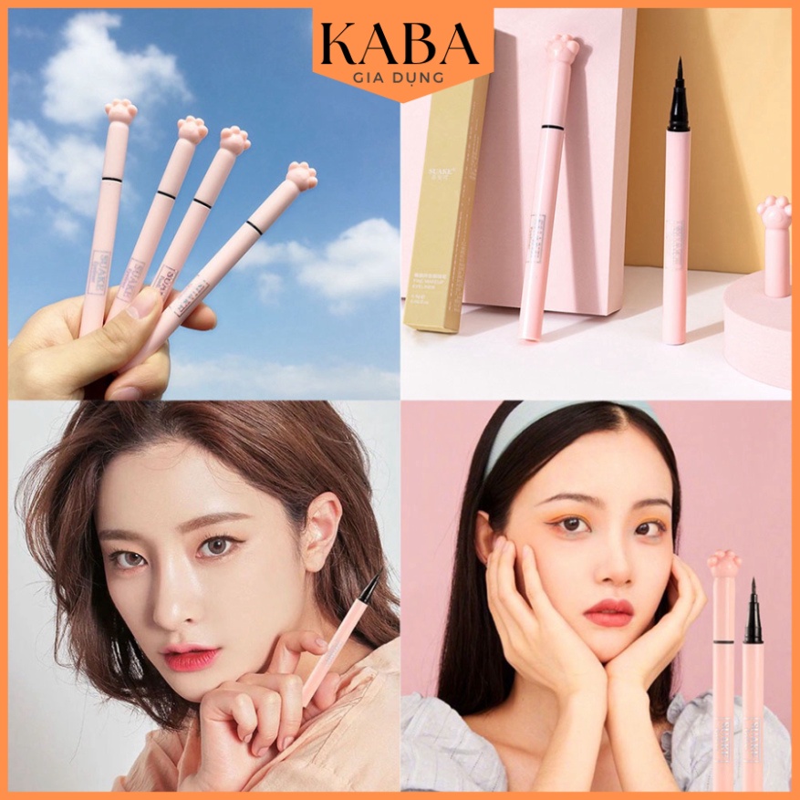 [Hàng mới về] Bút kẻ mắt dạng lỏng SUAKE màu đen chống nước không nhòe lâu trôi KABA
